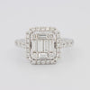 Invisible Halo Square Diamond Ring - ZIZOV DIAMONDS