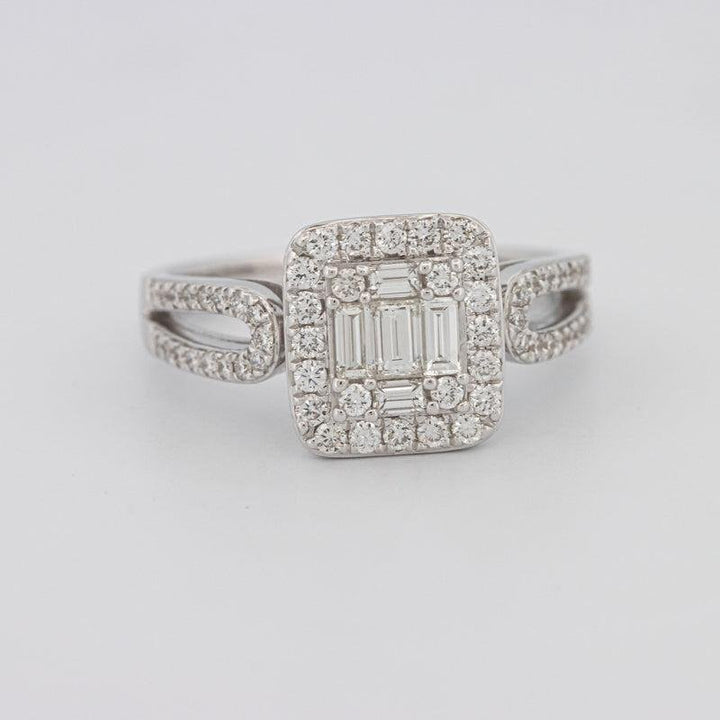 Invisible Halo Square Diamond Ring - ZIZOV DIAMONDS