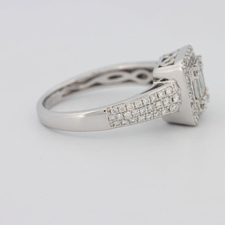Invisible Halo Square Diamond Ring - ZIZOV DIAMONDS