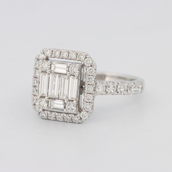 Invisible Halo Square Diamond Ring - ZIZOV DIAMONDS