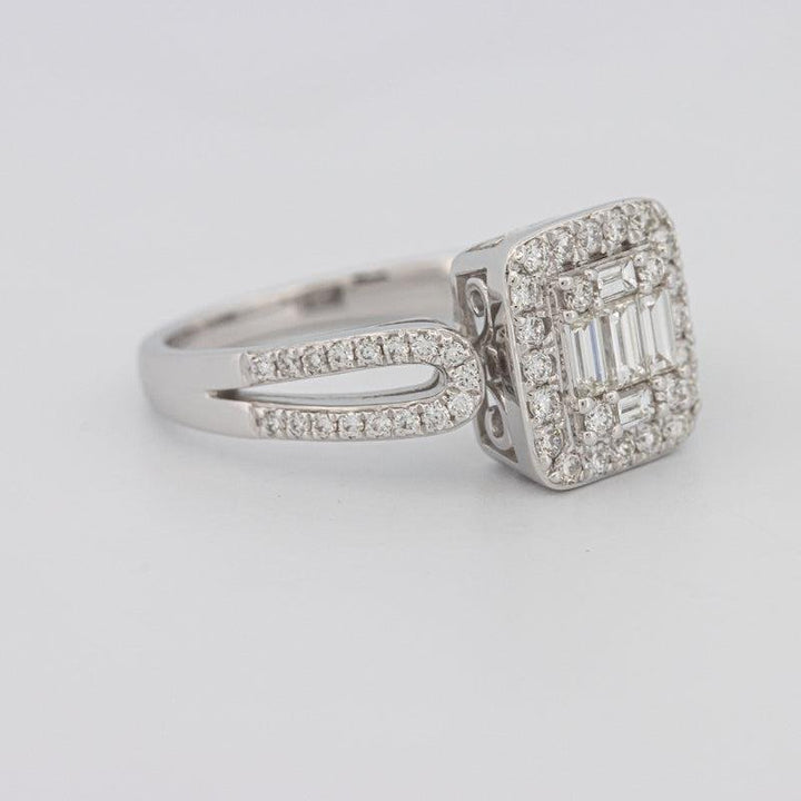 Invisible Halo Square Diamond Ring - ZIZOV DIAMONDS