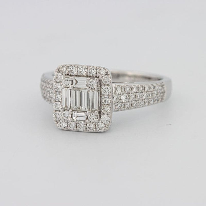 Invisible Halo Square Diamond Ring - ZIZOV DIAMONDS