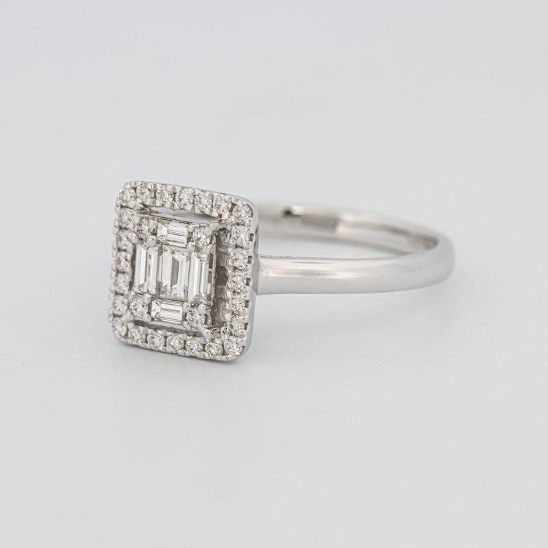 Invisible Halo Square Diamond ring - ZIZOV DIAMONDS