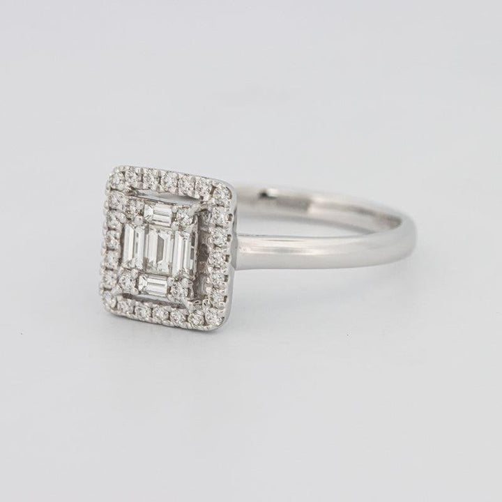 Invisible Halo Square Diamond ring - ZIZOV DIAMONDS