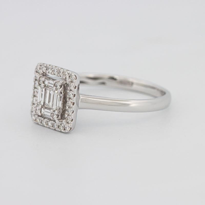 Invisible Halo Square Diamond ring - ZIZOV DIAMONDS