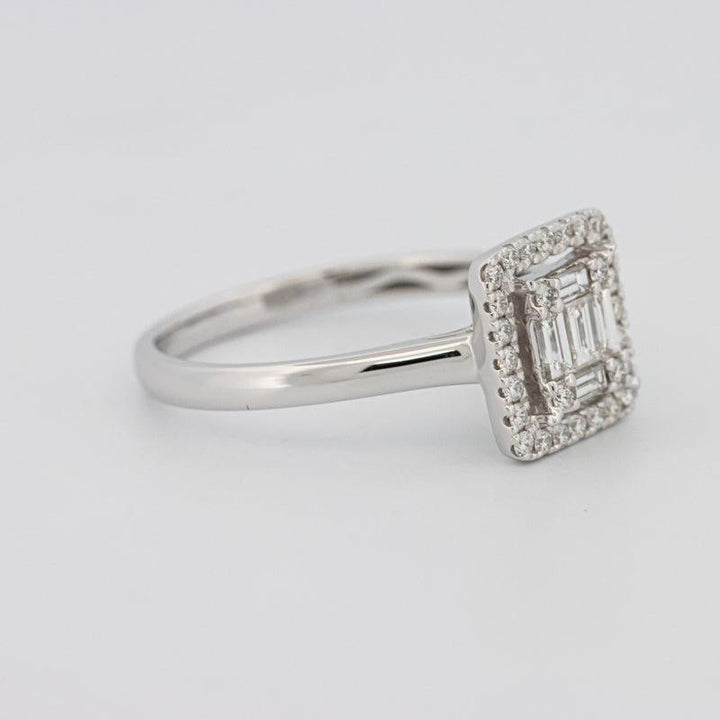 Invisible Halo Square Diamond ring - ZIZOV DIAMONDS