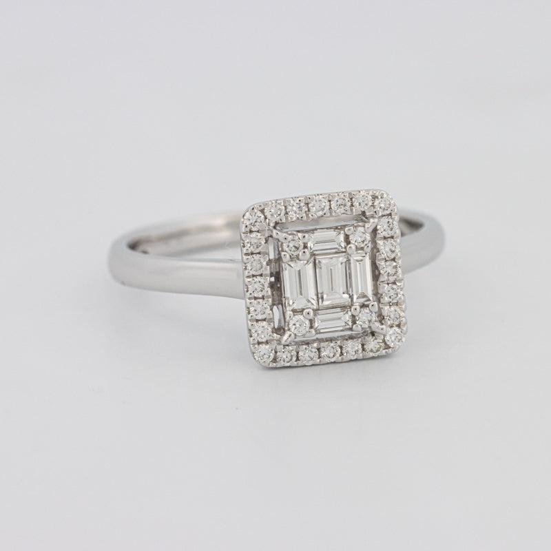 Invisible Halo Square Diamond ring - ZIZOV DIAMONDS