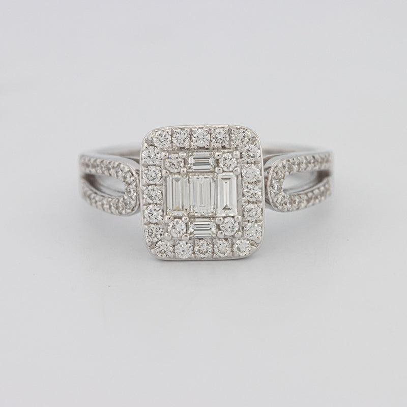 Invisible Halo Square Diamond Ring - ZIZOV DIAMONDS