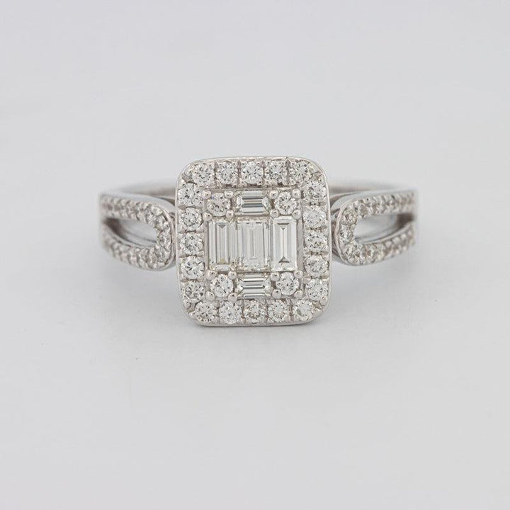Invisible Halo Square Diamond Ring - ZIZOV DIAMONDS