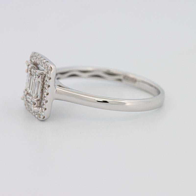 Invisible Halo Square Diamond ring - ZIZOV DIAMONDS