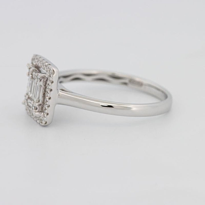 Invisible Halo Square Diamond ring - ZIZOV DIAMONDS