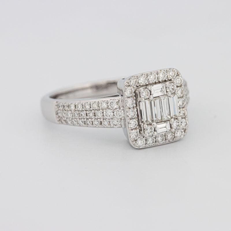 Invisible Halo Square Diamond Ring - ZIZOV DIAMONDS