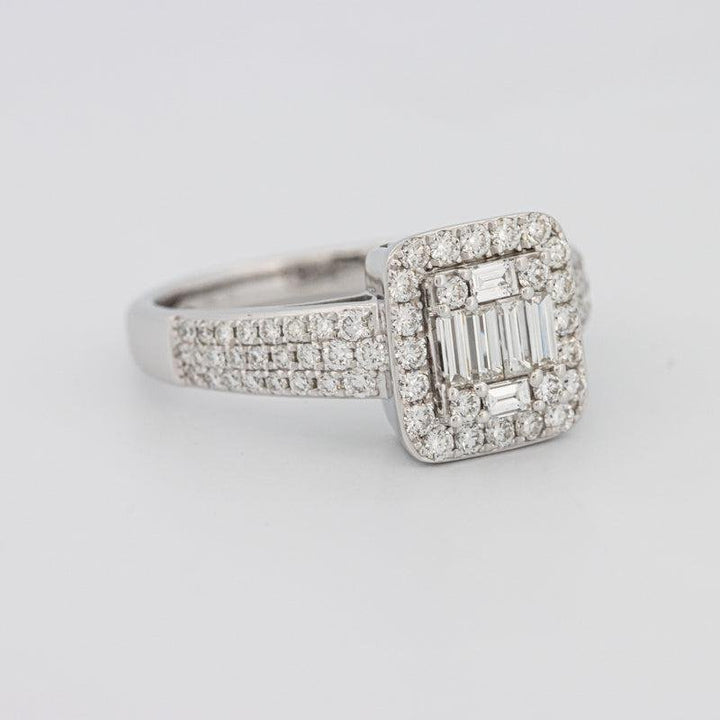 Invisible Halo Square Diamond Ring - ZIZOV DIAMONDS