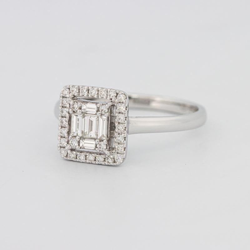 Invisible Halo Square Diamond ring - ZIZOV DIAMONDS