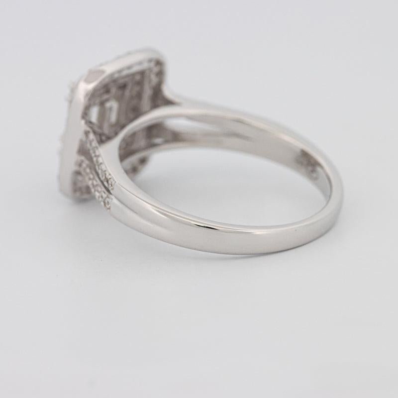 Invisible Halo Square Diamond with a Split Band - ZIZOV DIAMONDS