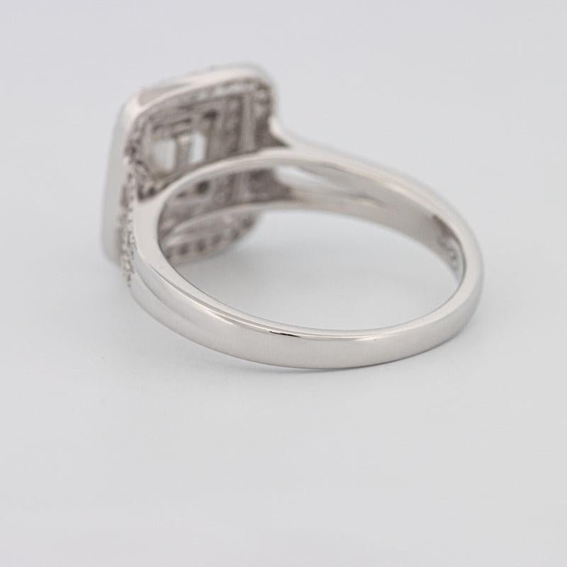 Invisible Halo Square Diamond with a Split Band - ZIZOV DIAMONDS