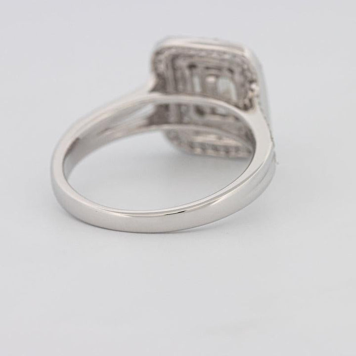 Invisible Halo Square Diamond with a Split Band - ZIZOV DIAMONDS