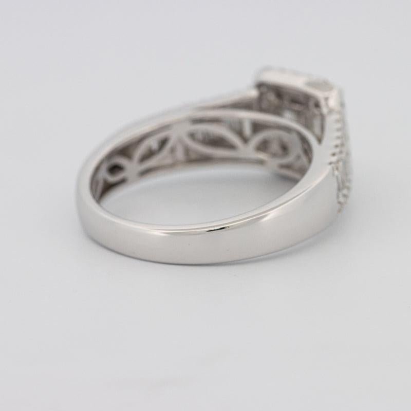 Invisible Halo Square Ring with Baguettes on the sides - ZIZOV DIAMONDS