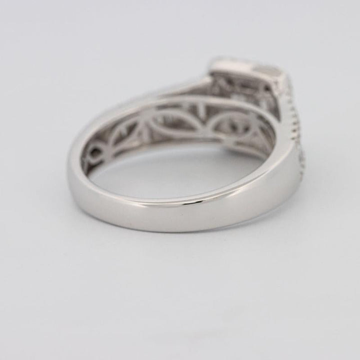 Invisible Halo Square Ring with Baguettes on the sides - ZIZOV DIAMONDS