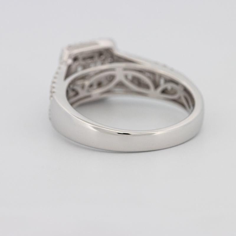 Invisible Halo Square Ring with Baguettes on the sides - ZIZOV DIAMONDS