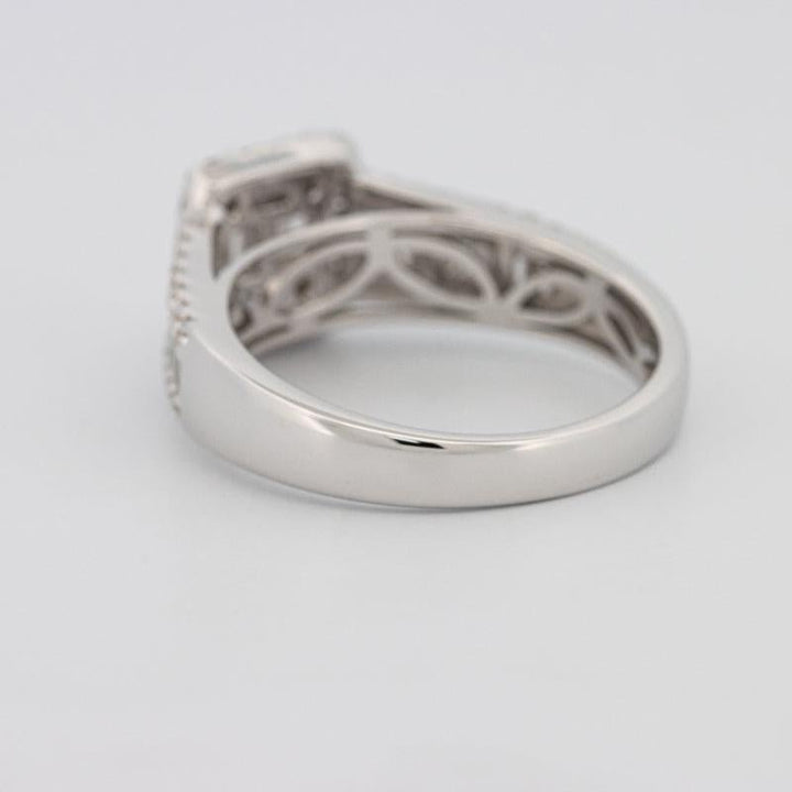 Invisible Halo Square Ring with Baguettes on the sides - ZIZOV DIAMONDS