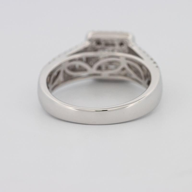 Invisible Halo Square Ring with Baguettes on the sides - ZIZOV DIAMONDS