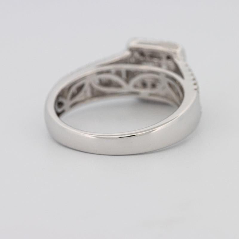 Invisible Halo Square Ring with Baguettes on the sides - ZIZOV DIAMONDS