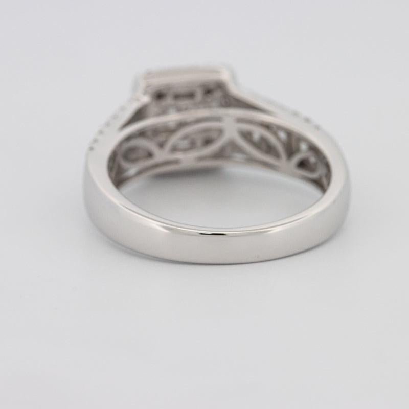 Invisible Halo Square Ring with Baguettes on the sides - ZIZOV DIAMONDS