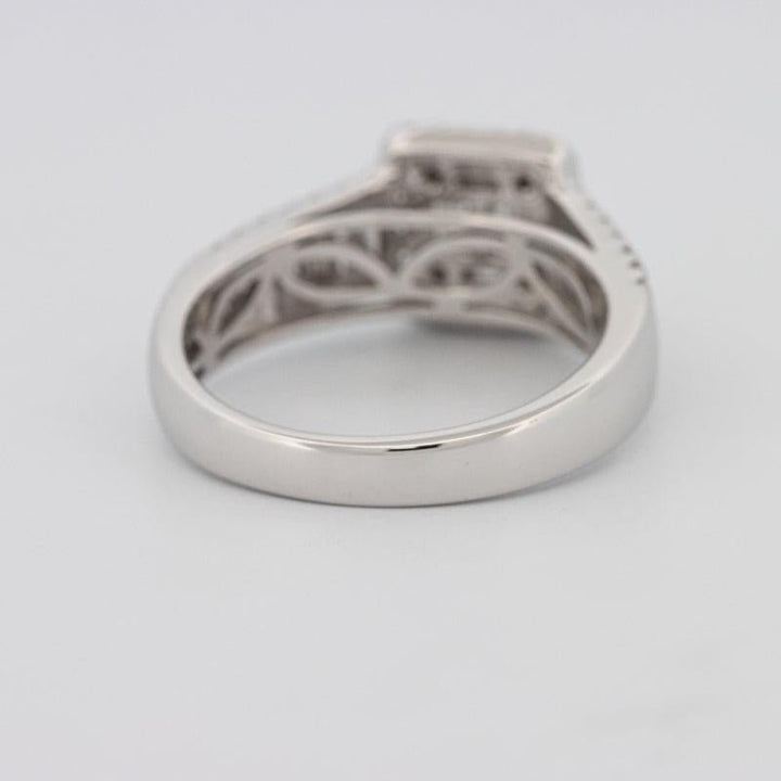 Invisible Halo Square Ring with Baguettes on the sides - ZIZOV DIAMONDS
