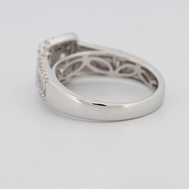 Invisible Halo Square Ring with Baguettes on the sides - ZIZOV DIAMONDS