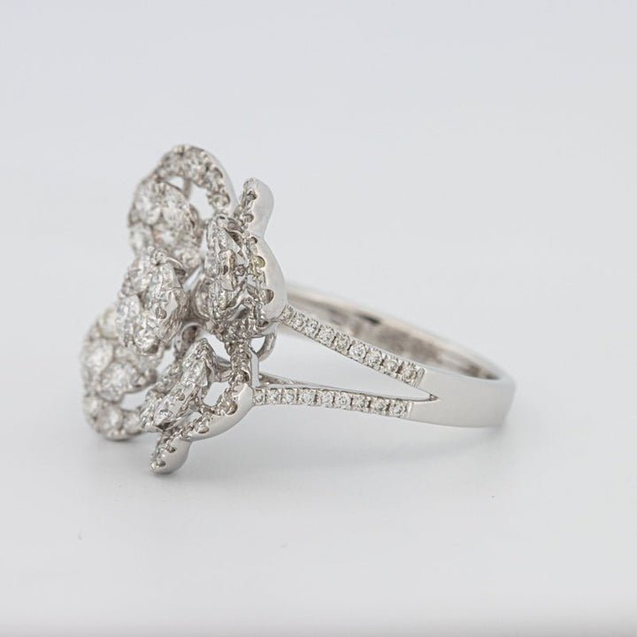 Invisible "Lucky Clover" Diamond Ring - ZIZOV DIAMONDS