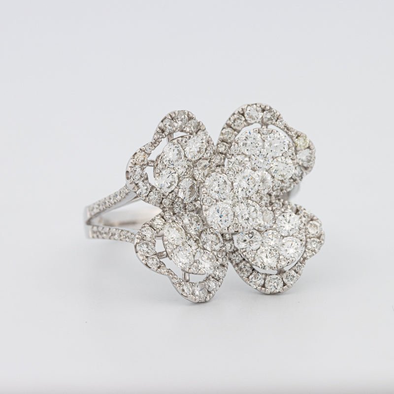 Invisible "Lucky Clover" Diamond Ring - ZIZOV DIAMONDS
