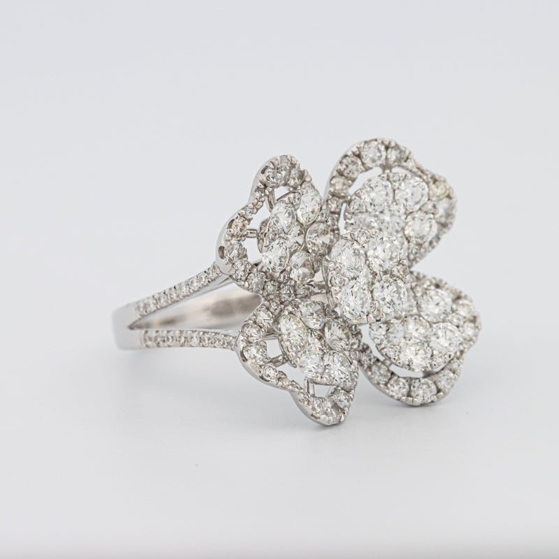 Invisible "Lucky Clover" Diamond Ring - ZIZOV DIAMONDS