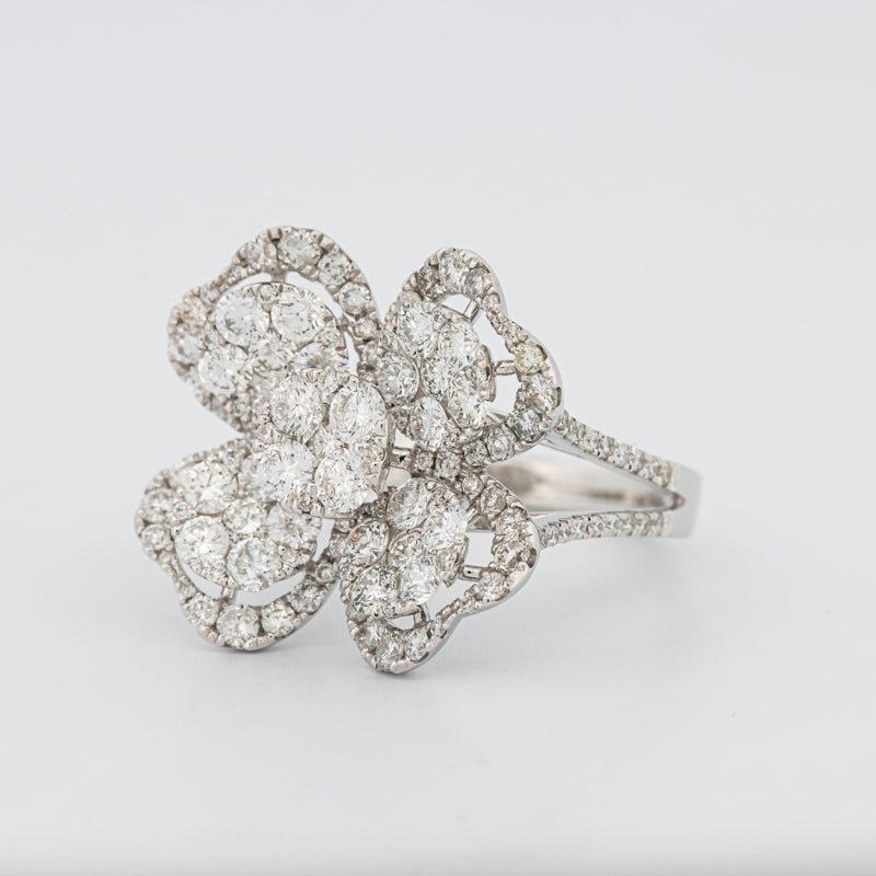 Invisible "Lucky Clover" Diamond Ring - ZIZOV DIAMONDS