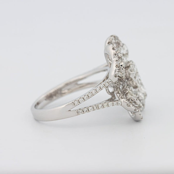 Invisible "Lucky Clover" Diamond Ring - ZIZOV DIAMONDS
