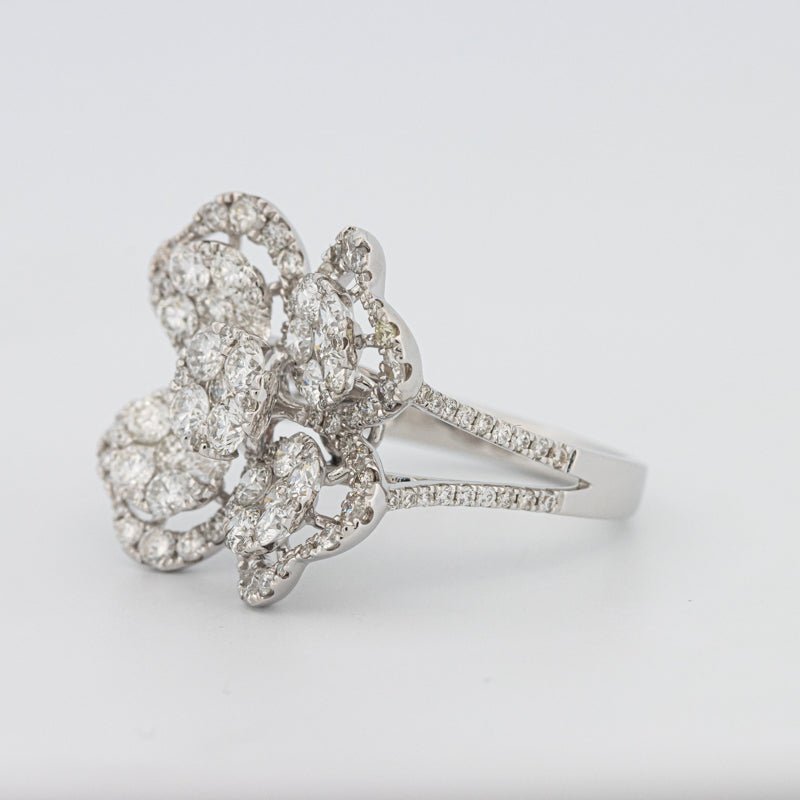 Invisible "Lucky Clover" Diamond Ring - ZIZOV DIAMONDS