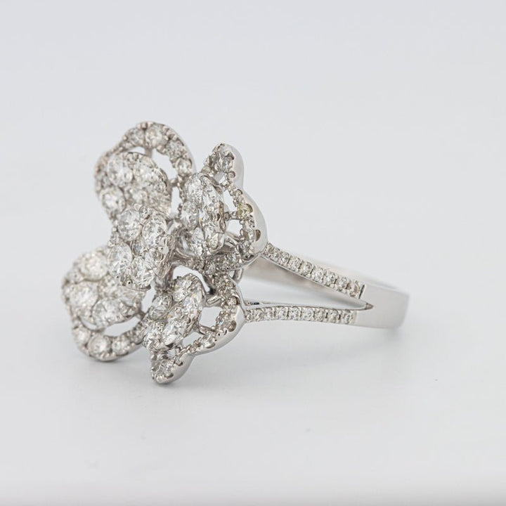 Invisible "Lucky Clover" Diamond Ring - ZIZOV DIAMONDS