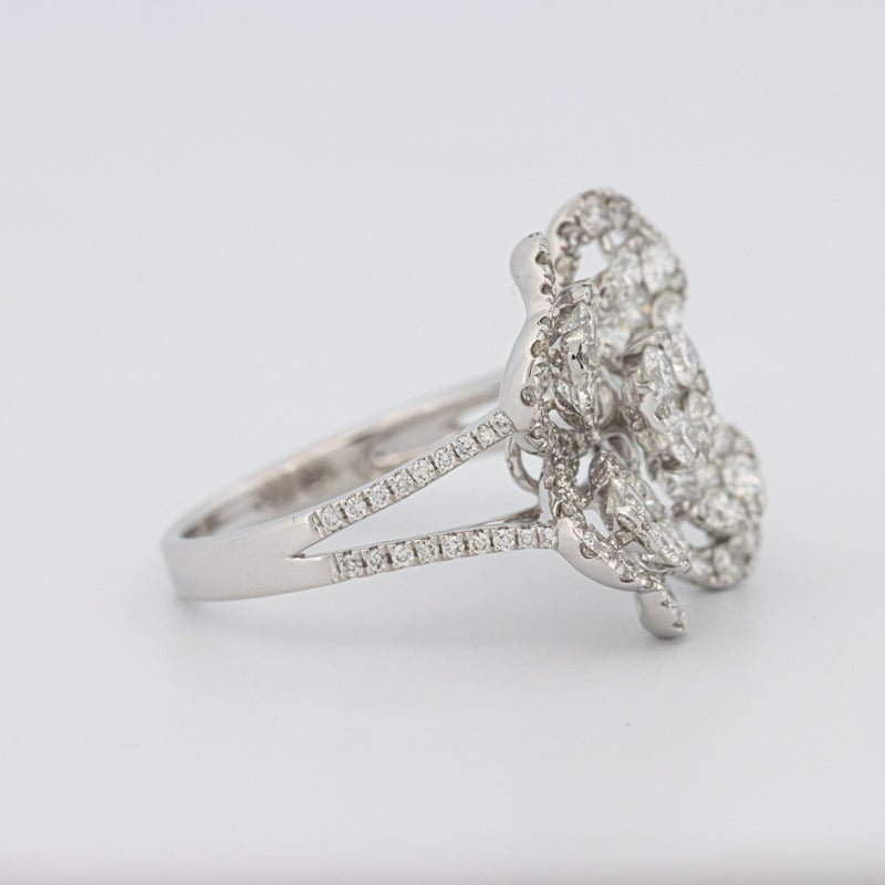 Invisible "Lucky Clover" Diamond Ring - ZIZOV DIAMONDS