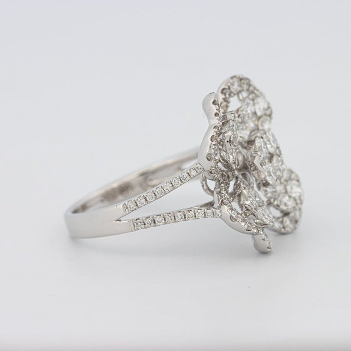 Invisible "Lucky Clover" Diamond Ring - ZIZOV DIAMONDS