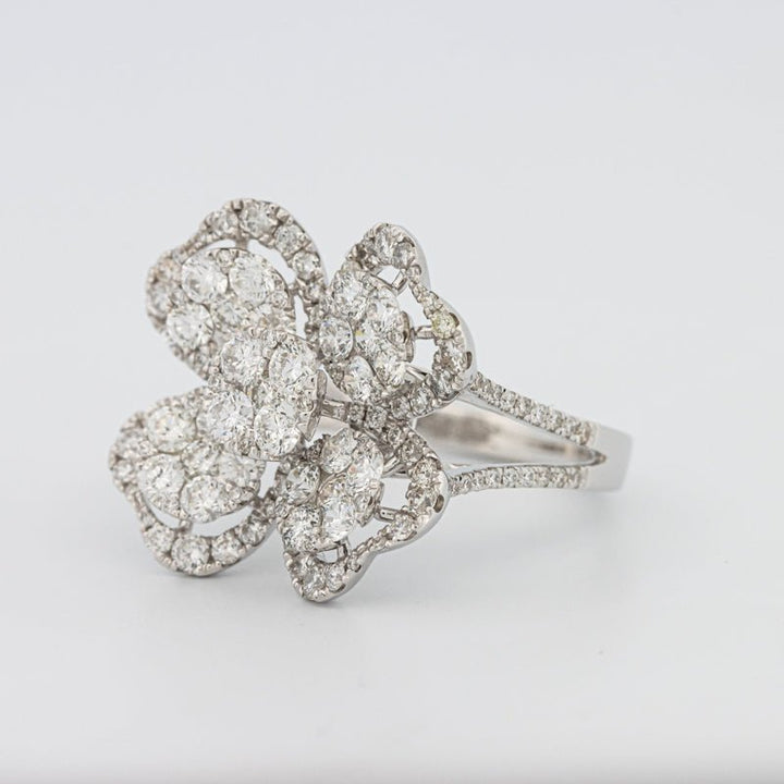 Invisible "Lucky Clover" Diamond Ring - ZIZOV DIAMONDS