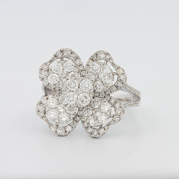 Invisible "Lucky Clover" Diamond Ring - ZIZOV DIAMONDS