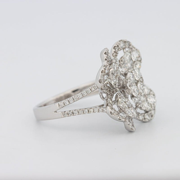 Invisible "Lucky Clover" Diamond Ring - ZIZOV DIAMONDS