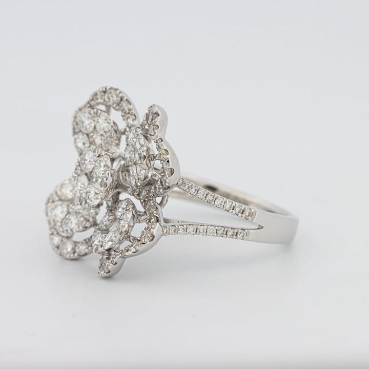 Invisible "Lucky Clover" Diamond Ring - ZIZOV DIAMONDS