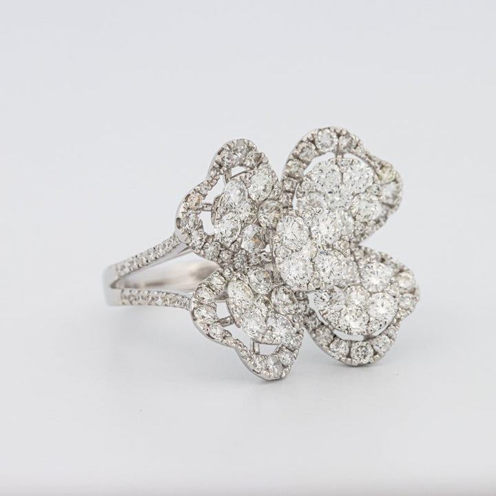 Invisible "Lucky Clover" Diamond Ring - ZIZOV DIAMONDS