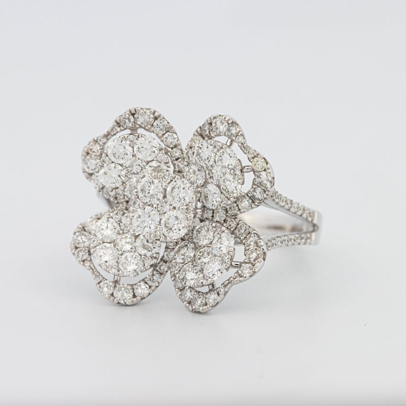 Invisible "Lucky Clover" Diamond Ring - ZIZOV DIAMONDS