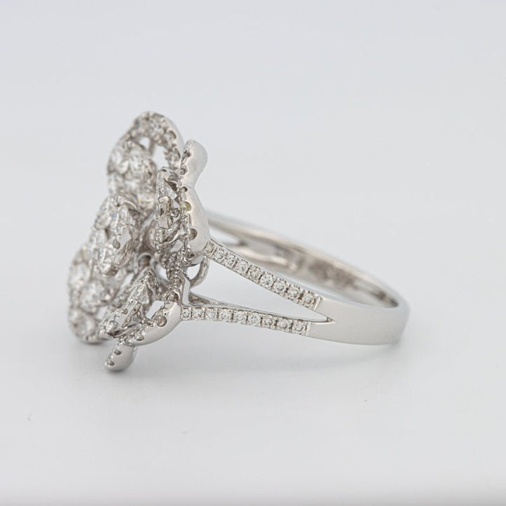 Invisible "Lucky Clover" Diamond Ring - ZIZOV DIAMONDS