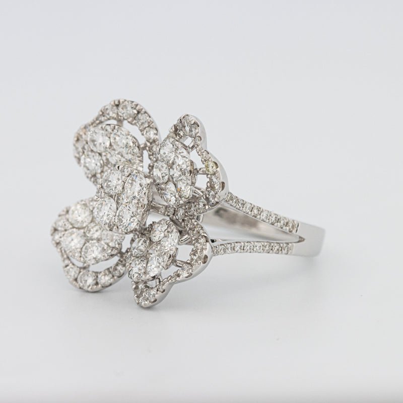 Invisible "Lucky Clover" Diamond Ring - ZIZOV DIAMONDS