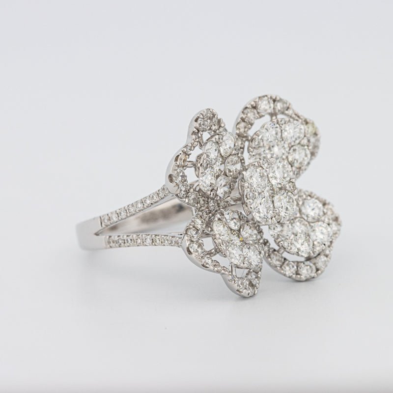 Invisible "Lucky Clover" Diamond Ring - ZIZOV DIAMONDS