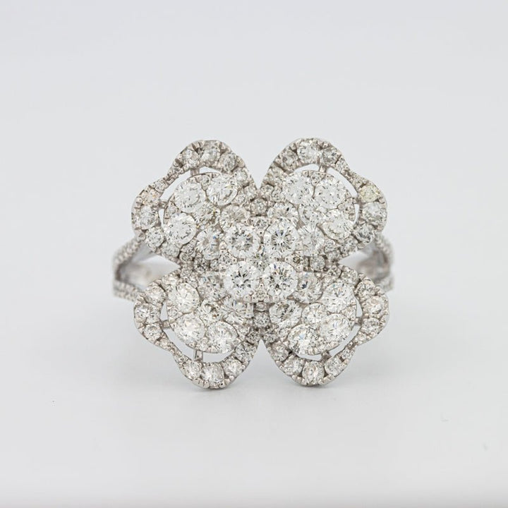 Invisible "Lucky Clover" Diamond Ring - ZIZOV DIAMONDS