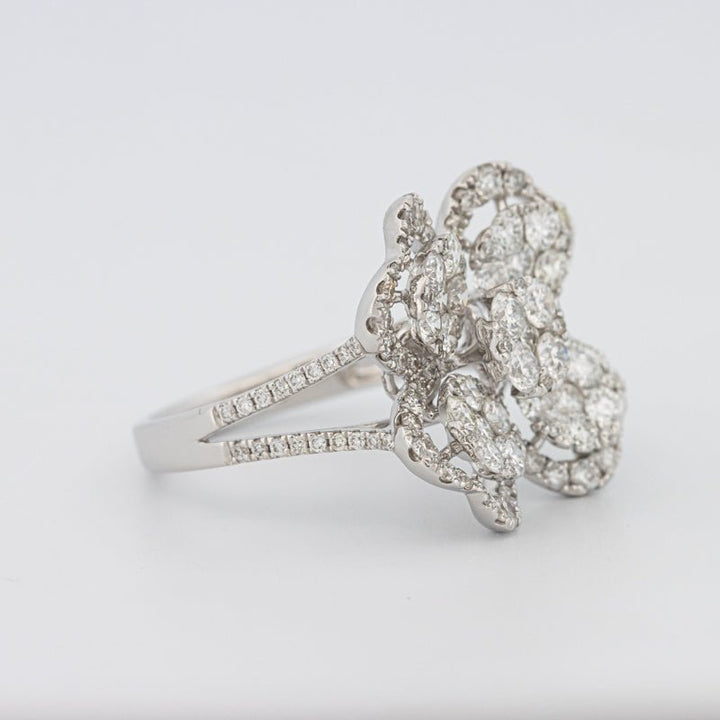 Invisible "Lucky Clover" Diamond Ring - ZIZOV DIAMONDS